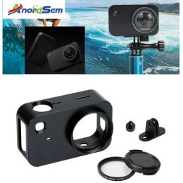 Cameras Anordsem Protective Frame Mount for Xiaomi Mijia 4K Mini Action Camera Aluminum Accessories Housing Case