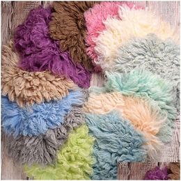 Keepsakes 100% Wool Mats Baby Pography Blanket Born Wrap Background Flokati Props For Borns Po Shoot Fotografia Accessories 230720 Dro Ot7Fe