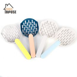Snailhouse Cat Litter Scoop Large Color-blocking Handle Flat-bottomed Cats Dogs Litter Sand Shovel Pets Cleaning Tool Supplies284v