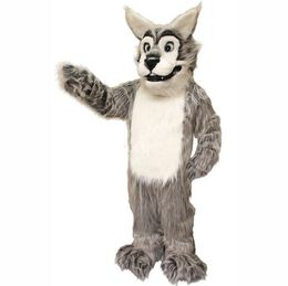 Professional Leroy Wolf Mascot Costume Carnival Party Stage Performance Fancy Dress for Men Women Halloween Costume