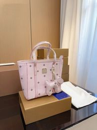 Luxury Tote Bag Fashion Shopping Handbags Small M mini vegetable basket Totes with Dog Pendant Leather Women Shoulder Bags Lady Handbag .