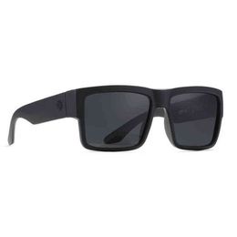 2022 New SPY HD Polarized Sunglasses For Men Sports Eyewear Square Sun Glasses Women UV400 Oversized Goggles Mirror Black Shades Y231d