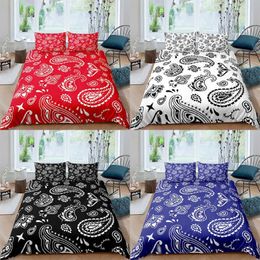 Paisley Bandana Printed 2 3pcs Duvet Cover Bedding Sets With Pillow Case Luxury Bedspread Single Full Queen King Size H0913262r