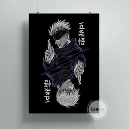 Paintings Canvas Anime Gojo Satoru Jujutsu Kaisen Pictures Home Manga Decoration Poster HD Prints Wall Art Modular Living Room272z