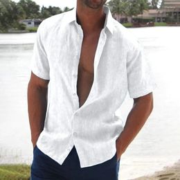 Men's Casual Shirts Shirt Lapel Knit Slim Fit Fashion Business Short Sleeved Top