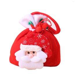 Christmas Decorations Holiday Decoration Cute Candy Bag With Handles And Drawstring For Class Activities Festival Parades