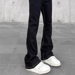 Men's Jeans 2024 Fashion Mens Skinny Black Flared Trousers Boyfriend Streetwear Pants Straight Slim Spring Summer Man Clothing