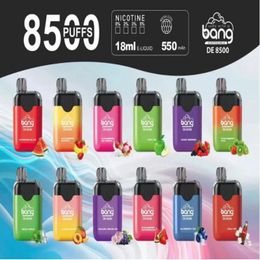 100% Original Bang Puff 8500 Mesh Coil Disposable E Cigarette 8500 Puffs Vape Pen 18ml Pre filled Pods Ink Cartridge 550mAh Rechargeable Battery 0% 2% 3% 5% Pod Puffs Vape