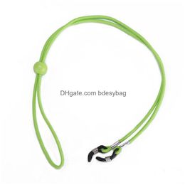 Eyeglasses Chains 5 Colours Eyeglass Glasses Sunglasses Neck Cord Strap String Holder Adjustable Eyewear Accessories For Women Men Drop Dhab2