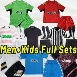 23 24 VLAHOVIC CHIESA MILIK soccer jerseys 2023 2023 POGBA men BONUCCI football shirts kit MCKENNIE DI MARIA uniform JuVeNtus men kids child full set goalkeeper icon