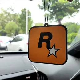 Car Fragrance R Star Air Freshener Pendant Auto Rear View Hanging Long-Lasting Aromatherapy Tablet Deodorization
