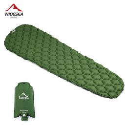 Mat Widesea Camping Iatable Mattress Sleeping Pad Folding Camp in Tent Bed Picnic Blanket Travel Air Mat Camping Equipment