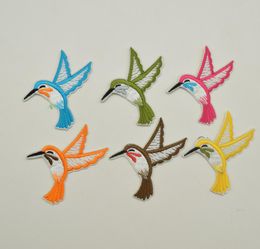 60ps Small Bird Iron on Applique Patch Embroidered Patches Sew On Design for DIY Craft 6colors8065123