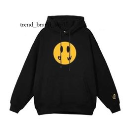 Drew Hoodie Designer Hoodie Drew Mens Hoodiesmiley Face Yellow Man Retro Draw Hoodie Letters Print Sweatshirt Women's Tshirt Spring Trend Long Sleeve Top High 1141