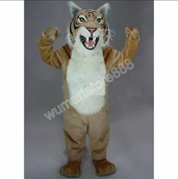 2024 New Adult Bobcat wildcat Mascot Costume Birthday Party anime theme fancy dress Costume Halloween Character Outfits Suit