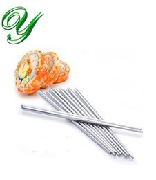 Silver Chopsticks Wedding Chopstick dinnerware Favour gift 22cm nonskid China Crafts Flatware Cutlery Set 10 pairs paper card pack8706482