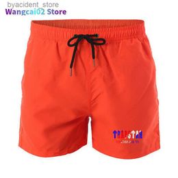 Men's Swimwear Mens Shorts Designer Brand Trapstar Water Sports Summer Print Men Surf Beach Mesh Lining 2022 Fashion Bermuda 011023H L240312