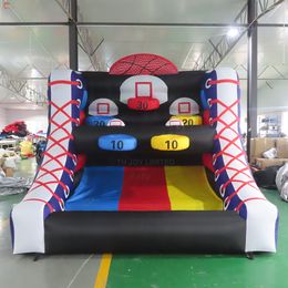 4x3x3mH (13x10x10ft) Free Ship Outdoor Activities commercial carnival rental inflatable basketball toss sport game for sale