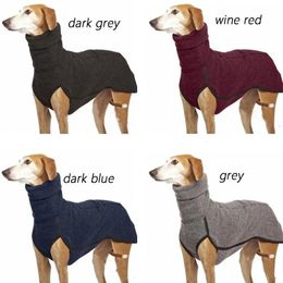 High Collar Jumper Sweater Greyhound Dog Thickened Clothes Coat Pullover Winter Warm Pet For Medium Large Dogs Mascotas Supplies 240226