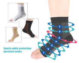 Ankle Support 1 Pair Foot Angel Anti Fatigue Compression Sleeve Cycle Basketball Sports Socks Outdoor Men Brace Sock5558344