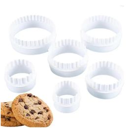 Baking Pastry Tools Round Cookie Cutter 6Pcs Biscuit Cutting Mtiple Size Cake Mold For Dough Holiday Drop Delivery Home Garden Kitchen Otxbm