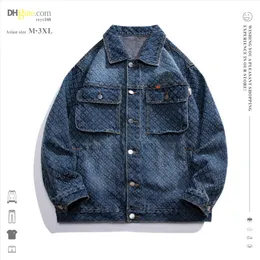 5 stili di giacca di jeans giacca da uomo firmata giacca da uomo in denim alla moda giacca di jeans monopetto giacca da uomo alla moda stampata irregolare giacca da strada hip-hop