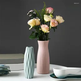 Vases Modern Vase Plastic Flower Basket Pot Nordic Bohemian Style Home Decor Ornament Arrangement
