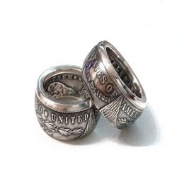 90% silver morgan dollars Ring Cheap Factory High Quality Selling319L
