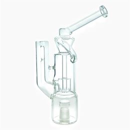 Heady glass bongs Hookah/vapexhale recycler hydratube glass hookah with perc for evaporator to create smooth and rich steam gb420