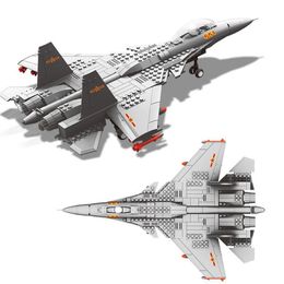 J15 Flying Shark Carrier-based Fighter Military Building Blocks Model Fit Aeroplane Bricks Toys Gifts For Kids Boys C1115308a