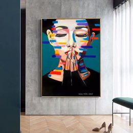 % 100 el boyalı tuval resim picasso ünlü tarzı sanat eserleri oturma odası ev dekor resimleri tuval resimleri duvar poster z270n