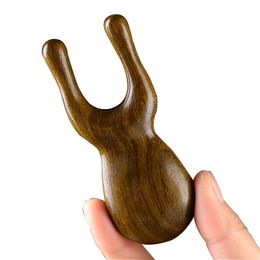 Natural Wooden Nose Guasha Massage Tools Anti-Static Eyes Facial Manual Massager Tool, Multifunctional Handheld Meridians Acupoint Massage Tool