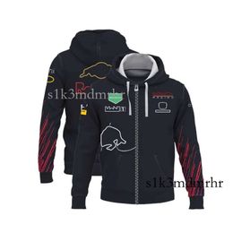 F1 Hoodie Formula 1 Team Zip Up Hoodie Racing Jacket Sweatshirt Spring Autumn Men's Oversized Hoodies Motocross Jersey Tops 205