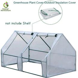 Greenhouses 180x90x90CM Mini Greenhouse Cover Grow Tent Walkin House Without Bracket With RollUp Shutters Door