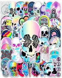 Waterproof 103050pcs Cool Horror Skull Halloween Graffiti Stickers Skateboard Luggage Motorcycle Car Bike Cool Waterproof Sticke5756642