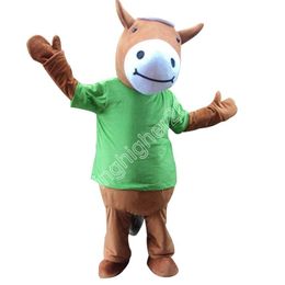 Adult size Horse Mascot Costume Carnival Party Stage Performance Fancy Dress for Men Women Halloween Costume