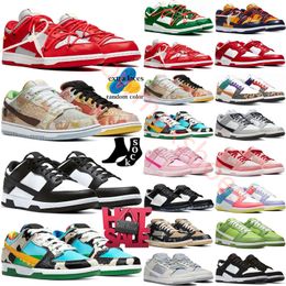 Triple Pink White Black Mens Panda Casual Shoe Photon Dust UNC blue Coconut Milk Valentines Day Local University Red Green Cacao Wow sports sneakers big size 13