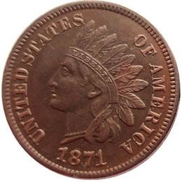 US 1871-1875 Indian Head One Cent Craft opper Copy Pendant Accessories Coins286W