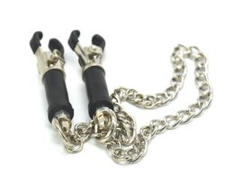 Breast Sex toys Fetish Nipple Clamps With 30CM Chain Metal Clitoris Stimulator Clip For Women Adult SM Chastity Games7891672