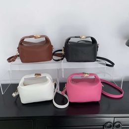 Manufacturers Handbag Wholesale and Retail a Niche Dign Lunch Box for Women Fashionable New Trend Texture Solid Colour Shoulder Crossbody Small Bag