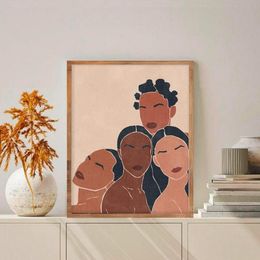 Paintings Black Girl Power Strong Female Canvas Painting Art Nordic Posters And Prints Wall Pictures For Living Room Decoration Fr213q