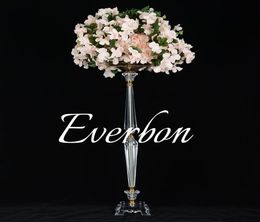 Top grade Crystal wedding centerpiece Table centerpiece Flower Stand pillars 70cm tall 20cm diameter decoration party decor7655221