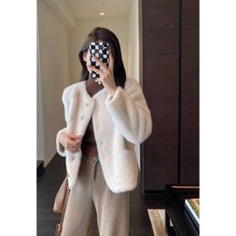 Whispering | European Milk Imitation Mink Fur Coat For Women's Warm Plush Top, New Autumn And Winter Styles 4500