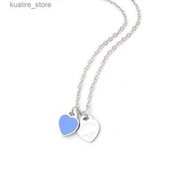 Pendant Necklaces Designer necklaces hard Jewellery necklace chain chains link luxury design heart pendant love pendants womens Stainless Steel Valentines Day