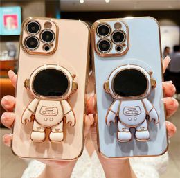 Cell Phone Cases Astronaut Folding Stand Holder Phone Case For iPhone 14 13 11 12 Pro Max XS Max XR 13Pro 14Plus 14 Shockproof Sof6432925