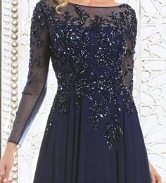 2024 elegante mãe da noiva vestidos chiffon renda apliques frisado ilusão mangas compridas bateau pescoço vestidos de festa de casamento vestido de noite