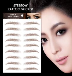 4D Hair Like Eyebrows Stickers Makeup Waterproof Eyebrow Tattoo Sticker Long Lasting Natural Fake Eye Brow Stickers Cosmetics 17116023461