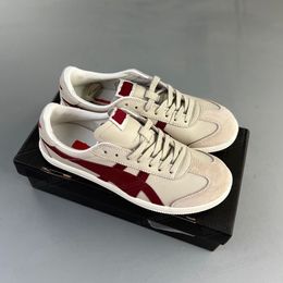 Tiger Mexico Gel Designer-Freizeitschuhe für Herren und Damen, Onitsukass-Turnschuhe, Gelb, Schwarz, Marineblau, Gum, Segelgrün, Beige, Rot, Outdoor-Sport, Freizeit-Trainer, Joggen