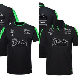 F1 Team Polo Shirts T-shirt 2024 Formula 1 Teamwear Driver Racing Fans T-shirt Men Women Polo Collar Jersey Tee Unisex T-shirt Custom