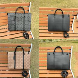 40cm Designer Briefcases Fashion Unisex Laptop Graham zipper briefcase Men Luxury Women Handbag with a long strap 240215